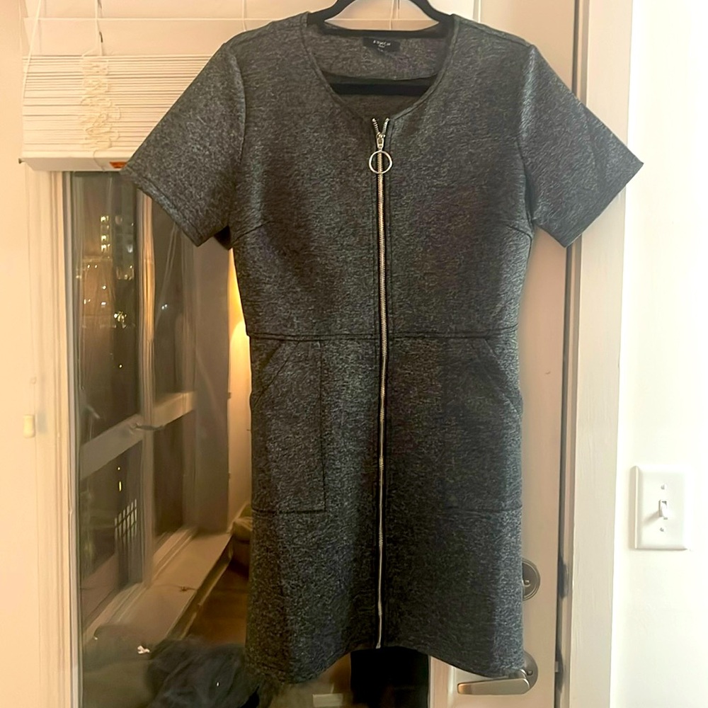 Grey Mini Dress by FRNCH ready to wear collection